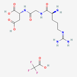 molecular formula C14H23F3N6O8 B15136137 H-Arg-Gly-D-Asp-OH.TFA 