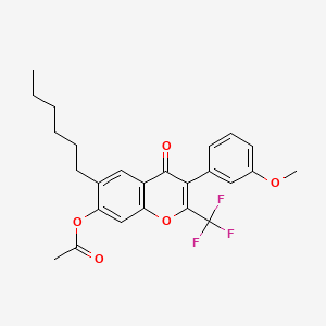 molecular formula C25H25F3O5 B15136206 FPR1 antagonist 2 