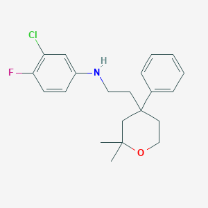 molecular formula C21H25ClFNO B15136209 Icmt-IN-14 