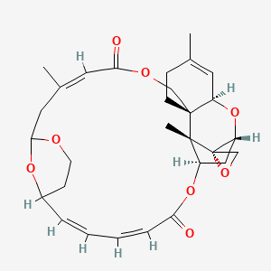 (3Z,8R,13R,15R,16S,17S,18R,21Z,23E)-3,11,17-trimethylspiro[6,14,19,28,29-pentaoxapentacyclo[23.3.1.115,18.08,13.08,17]triaconta-3,11,21,23-tetraene-16,2'-oxirane]-5,20-dione