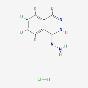 (Z)-(4,5,6,7,8-pentadeuterio-2H-phthalazin-1-ylidene)hydrazine;hydrochloride