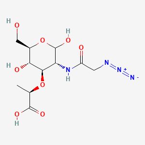 molecular formula C11H18N4O8 B15136338 N-Acetylmuramic acid-azide 