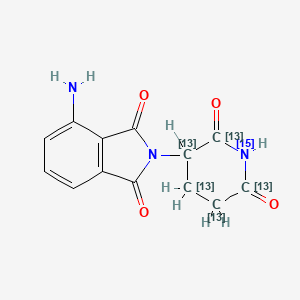 molecular formula C13H11N3O4 B15136340 Pomalidomide-15N,13C5 