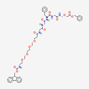 molecular formula C51H62N6O14 B15136346 Fmoc-PEG4-GGFG-CH2-O-CH2-Cbz 