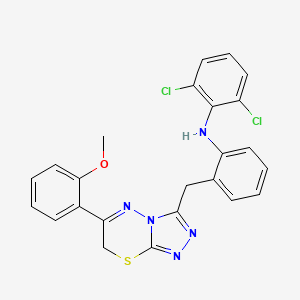 molecular formula C24H19Cl2N5OS B15136378 Cox-2/nlrp3-IN-1 