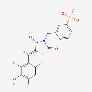 molecular formula C18H12F3NO5S2 B15136380 Hsd17B13-IN-13 