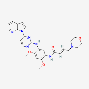 molecular formula C27H29N7O4 B15136396 Egfr T790M/L858R-IN-7 