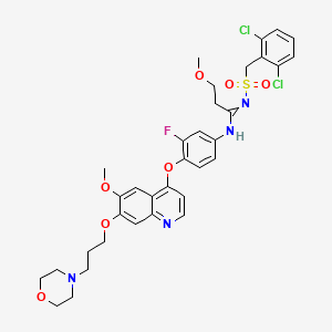 molecular formula C34H37Cl2FN4O7S B15136428 c-Met-IN-19 