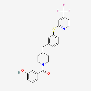 molecular formula C25H23F3N2O2S B15136446 Magl-IN-8 