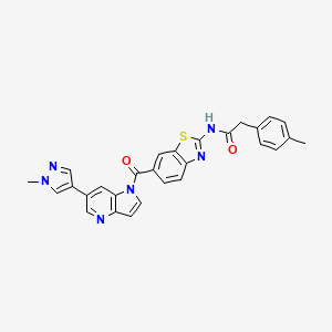 molecular formula C28H22N6O2S B15136474 Lck-IN-3 