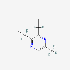 molecular formula C9H14N2 B15136476 2,3-Diethyl-5-methylpyrazine-d7 