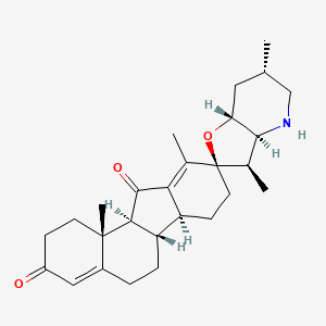 molecular formula C27H37NO3 B15136489 Jervinone CAS No. 469-60-3