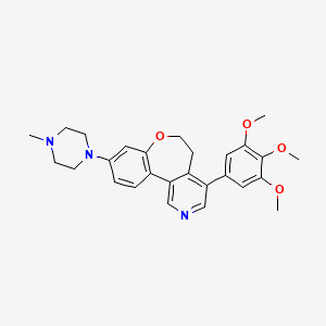 9-(4-Methylpiperazin-1-yl)-4-(3,4,5-trimethoxyphenyl)-5,6-dihydro-[1]benzoxepino[5,4-c]pyridine