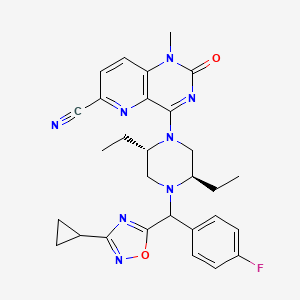 molecular formula C29H31FN8O2 B15136521 Dgk|A&|AE-IN-1 