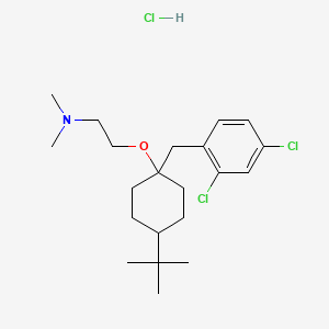 2-[4-tert-butyl-1-[(2,4-dichlorophenyl)methyl]cyclohexyl]oxy-N,N-dimethylethanamine;hydrochloride