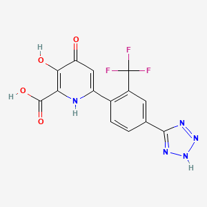 molecular formula C14H8F3N5O4 B15136570 PAN endonuclease-IN-1 