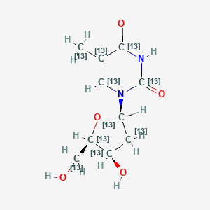 molecular formula C10H14N2O5 B15136628 Thymidine-13C10 