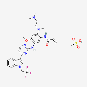 molecular formula C30H36F3N7O5S B15136636 Befotertinib monomesilate CAS No. 2226167-02-6