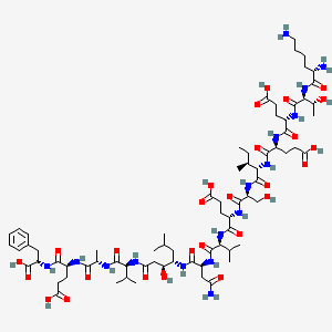 molecular formula C73H118N16O27 B15136674 NH2-Lys-Thr-Glu-Glu-Ile-Ser-Glu-Val-Asn 