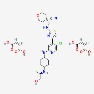 molecular formula C32H41ClN6O10S B15136698 CDK9-IN-31 (dimaleate) 