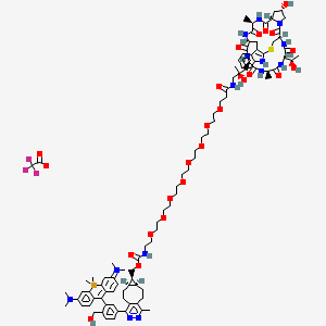 molecular formula C96H131F3N14O24SSi B15136704 Phalloidin-f-HM-SiR 