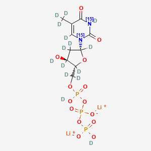 Deoxythymidine-5'-triphosphate-15N2,d15 (dilithium)