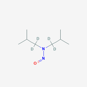 molecular formula C8H18N2O B15136746 N-Nitrosodiisobutylamine-d4 