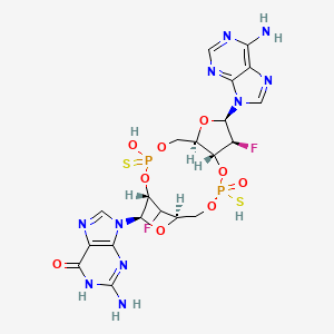 molecular formula C20H22F2N10O9P2S2 B15136830 Ulevostinag (isomer 2) 