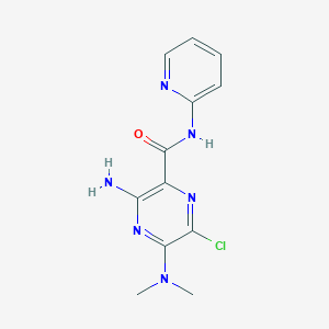 3-amino-6-chloro-5-(dimethylamino)-N-pyridin-2-ylpyrazine-2-carboxamide