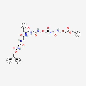 molecular formula C45H49N7O12 B15136867 Fmoc-Gly-Gly-Phe-Gly-CH2-O-CH2-Gly-CH2-O-CH2-Cbz 