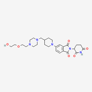 molecular formula C27H37N5O6 B15136887 E3 Ligase Ligand-linker Conjugate 17 