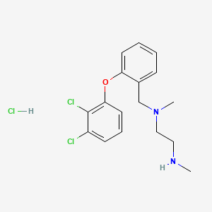 N'-[[2-(2,3-dichlorophenoxy)phenyl]methyl]-N,N'-dimethylethane-1,2-diamine;hydrochloride