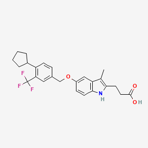 molecular formula C25H26F3NO3 B15136908 S1P1 agonist 6 