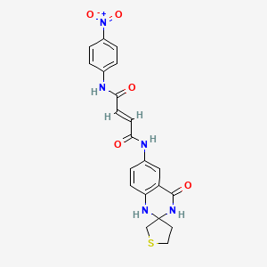 molecular formula C21H19N5O5S B15136926 Chitin synthase inhibitor 13 