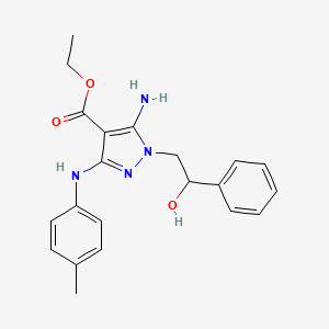 molecular formula C21H24N4O3 B15136933 Antiangiogenic agent 4 