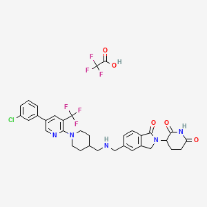 molecular formula C34H32ClF6N5O5 B15136944 MYC degrader 1 (TFA) 