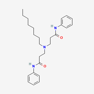 molecular formula C26H37N3O2 B15136987 3-[(3-anilino-3-oxopropyl)-octylamino]-N-phenylpropanamide 