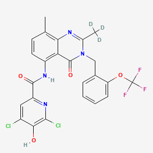 molecular formula C24H17Cl2F3N4O4 B15137007 HSD17B13-IN-62-d3 