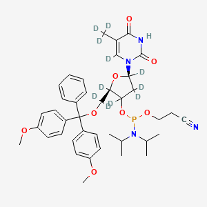 molecular formula C40H49N4O8P B15137014 DMT-dT Phosphoramidite-d11 