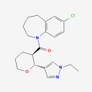 molecular formula C21H26ClN3O2 B15137016 PLK1/p38|A-IN-1 