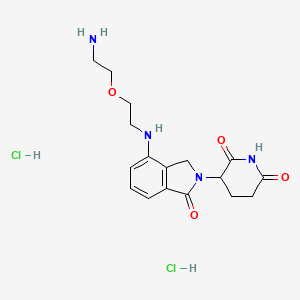 Lenalidomide 4'-PEG1-amine (dihydrochloride)