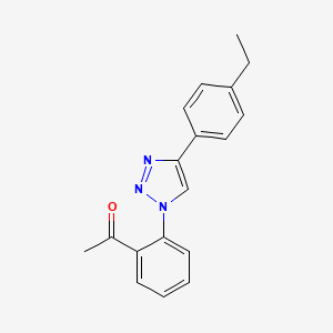 1-[2-[4-(4-Ethylphenyl)triazol-1-yl]phenyl]ethanone