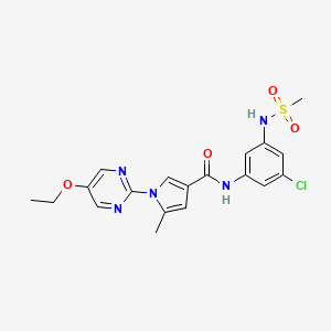 molecular formula C19H20ClN5O4S B15137166 Dhx9-IN-16 