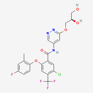 molecular formula C22H18ClF4N3O5 B15137174 Nav1.8-IN-7 