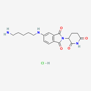 Pomalidomide-5-C5-NH2 (hydrochloride)