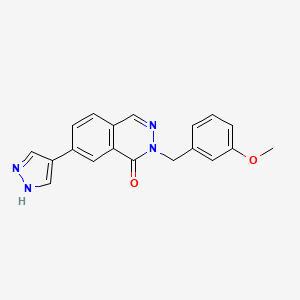 molecular formula C19H16N4O2 B15137192 GRK2 Inhibitor 2 