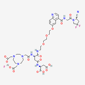 molecular formula C43H54AlF3N10O16 B15137234 AlF-PD-FAPI 