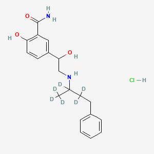 molecular formula C19H25ClN2O3 B15137244 Labetalol-d6 (hydrochloride) 