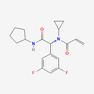 molecular formula C19H22F2N2O2 B15137261 (R)-LW-Srci-8 