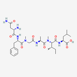 molecular formula C32H51N7O8 B15137268 NF(N-Me)GA(N-Me)IL 